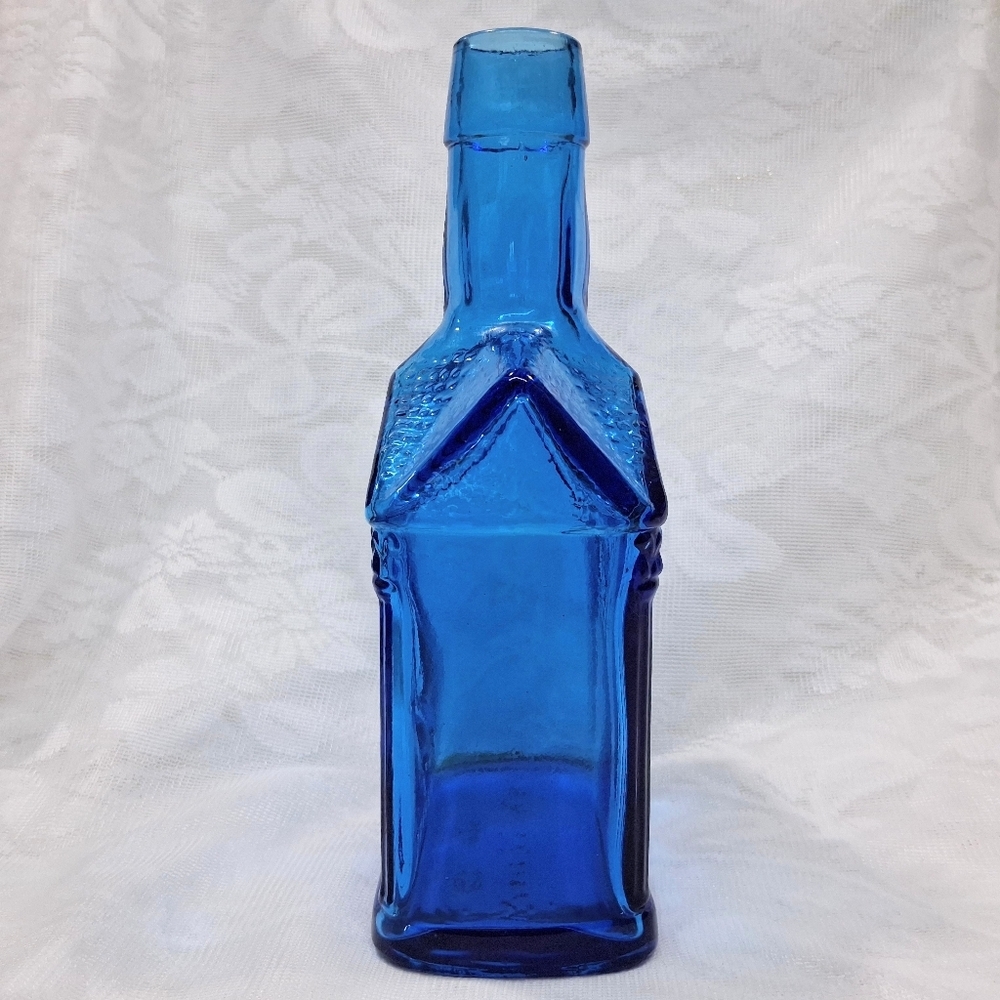 Vintage Wheaton Glass Paul Revere Bottle Cobalt Blue 1775 Eagle Americana 8" - Picture 5 of 14
